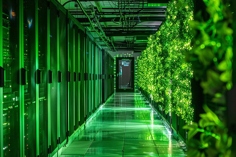 Efisiensi energi menjadi perhatian utama dalam pengoperasian data center.